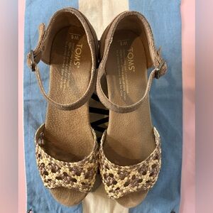 Tom’s - Women’s Espadrille Wedge Shoes - Size 5